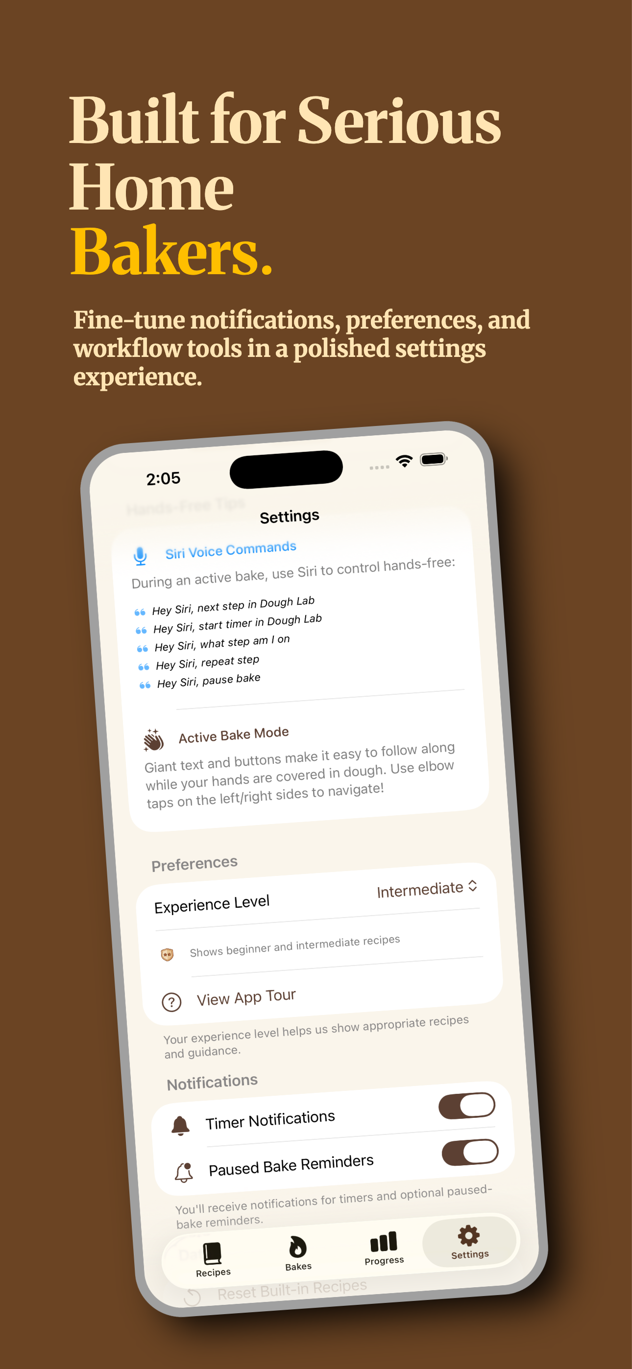 Advanced settings and workflow tools
